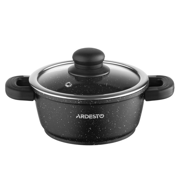 Набір посуду ARDESTO Gemini Anzio, 6 предметів, алюміній, чорний