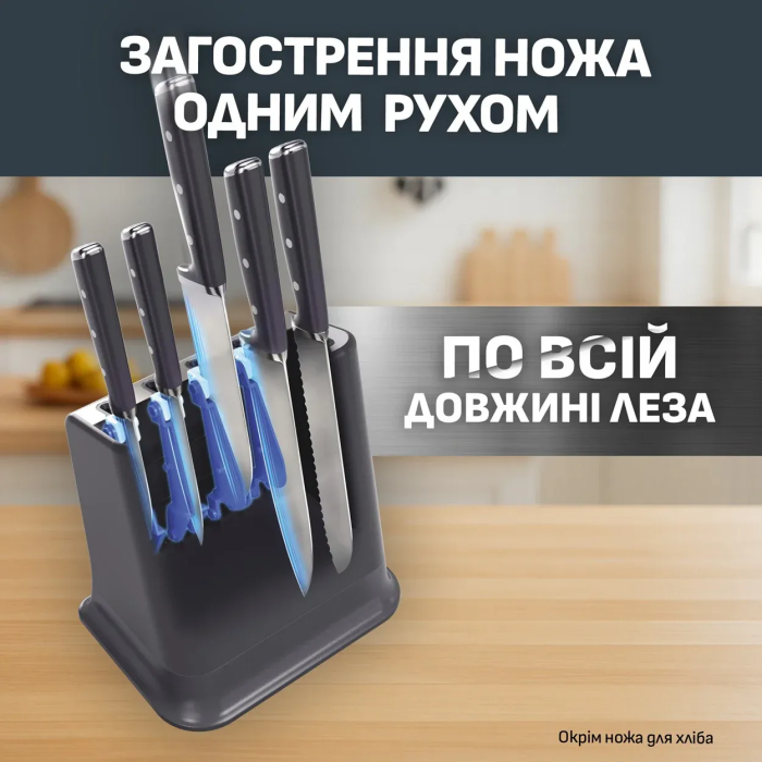 Набор ножей Tefal EverSharp Pro, 6 предметов, нержавеющая сталь, бакелит, черный