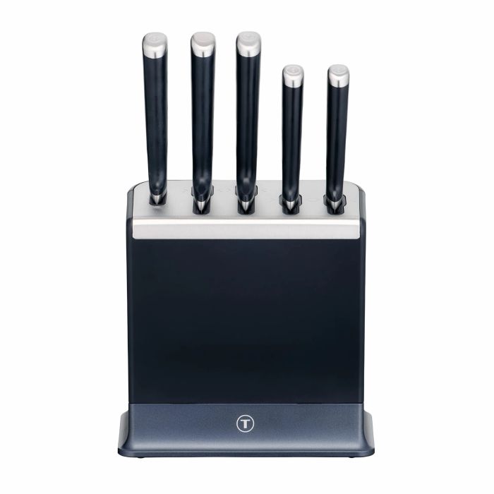Набір ножів Tefal Ever Sharp Pro, 6 предметів, нержавіюча сталь, бакеліт, чорний