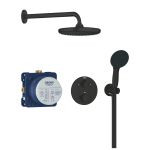 Душова система Grohe QuickFix Precision прихованого монтажу з Vitalio Start 250, матовий чорний