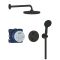 Душова система Grohe QuickFix Precision прихованого монтажу з Vitalio Start 250, матовий чорний