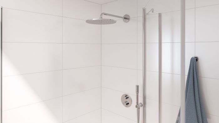 Душевая система Grohe QuickFix Precision скрытого монтажа из Vitalio Rain Mono 310 Cube, хром