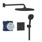 Душова система Grohe QuickFix Precision прихованого монтажу з Vitalio Comfort 250, матовий чорний