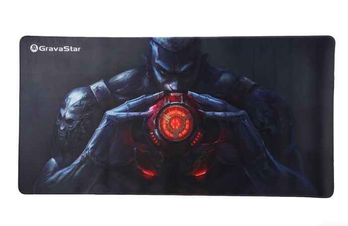 Ігрова поверхня GravaStar WARRIOR, XL (900х450х3мм), чорний
