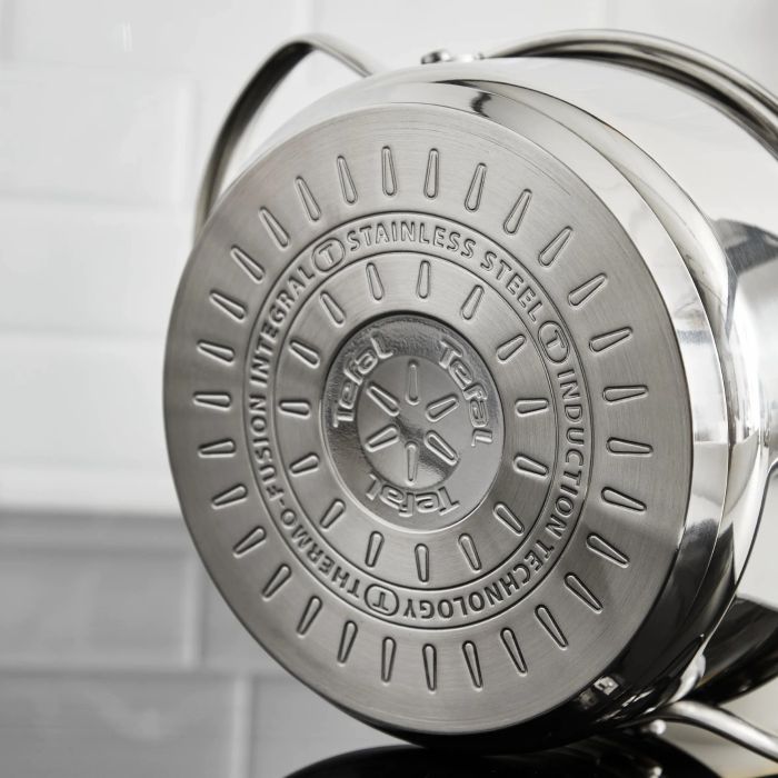 Кастрюля Tefal Minis с крышкой, 1,5 л, нержавеющая сталь, стекло