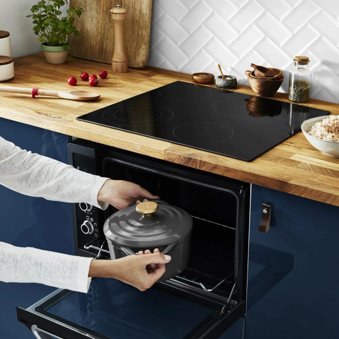 Кастрюля Tefal Air с крышкой, 3,1 л, алюминий, черный