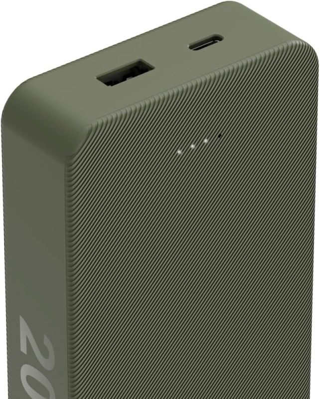Акумулятор портативний літій-іонний Power Bank Hama 20000 мА·год, USB-C, USB-A, green