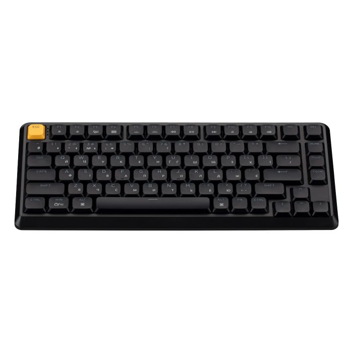 Клавиатура механическая Keychron J1 82Key, K pro Red, WL/BT/USB-A, QMK, Hot-swap, EN/UKR, RGB, черный