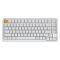 Клавіатура механічна Keychron J1 82Key, K pro Brown, WL/BT/USB-A, QMK, Hot-swap, EN/UKR, RGB, білий