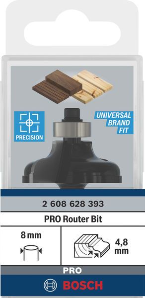 Фреза профільна А Bosch Professional Std S8 R4.8 B11 L14.3