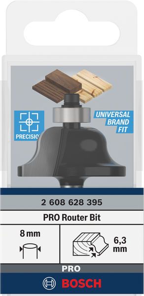 Фреза профильная Bosch Professional Std S8 R6.3 B12.7 L17