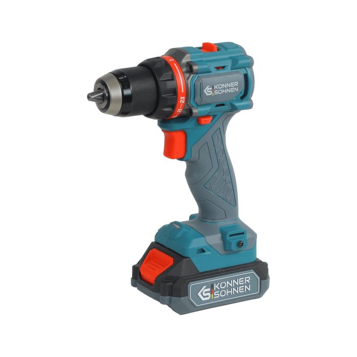 Набор из трех аккумуляторных инструментов Konner&Sohnen KS RHAGD 20V SET 3 20В дрель, шлифмашина угловая, перфоратор, быстрый ЗУ 4.5А акб 2х4А·час сумка 7.5кг