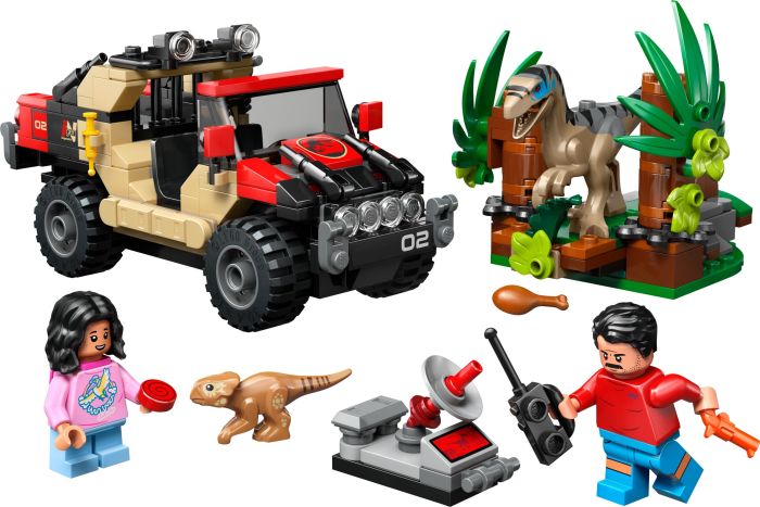 Конструктор LEGO Jurassic World Побег по бездорожью от раптора