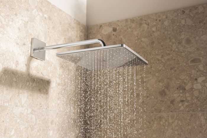 Душевая система Grohe QuickFix Precision Cube скрытого монтажа из Vitalio Rain Mono 310 Cube, хром