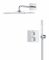 Душова система Grohe QuickFix Precision Cube прихованого монтажу з Vitalio Rain Mono 310 Cube, хром