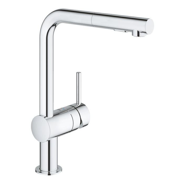 Змішувач для кухні Grohe Vento, довж.виливу - 295 мм, поворотний, 1 важіль, хром