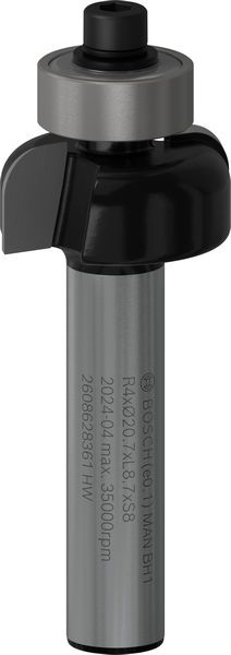 Фреза галтельная профильная Bosch Professional Std S8 R4 D20.7 L9