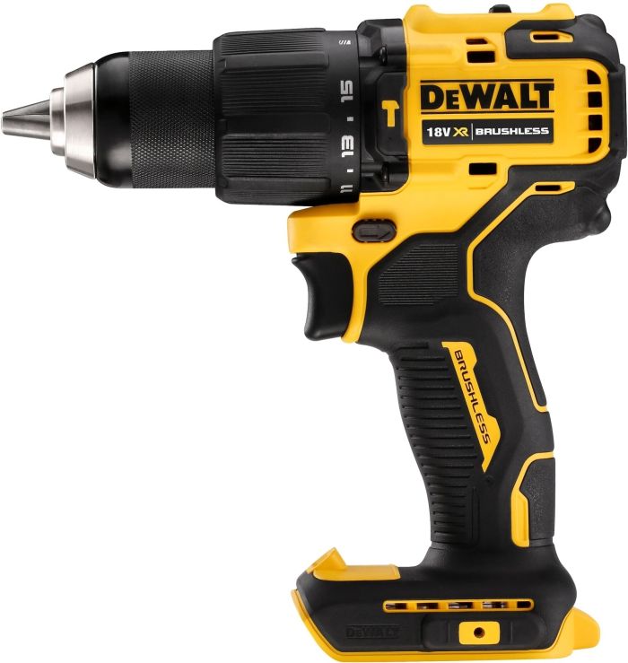 Дрель-шуруповерт ударная DeWalt бесщеточная XR Li-Ion 18В акб 2А·час 65Нм 450-1650об·мин патрон 13мм ЗП кейс 1.2кг
