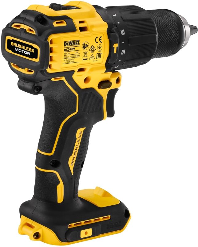 Дрель-шуруповерт ударная DeWalt бесщеточная XR Li-Ion 18В акб 2А·час 65Нм 450-1650об·мин патрон 13мм ЗП кейс 1.2кг
