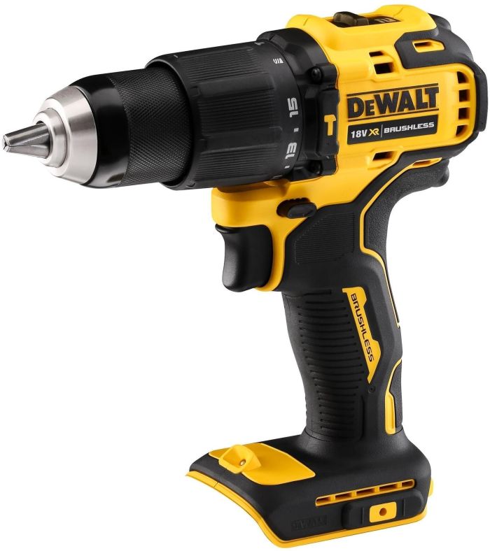 Дрель-шуруповерт ударная DeWalt бесщеточная XR Li-Ion 18В акб 2А·час 65Нм 450-1650об·мин патрон 13мм ЗП кейс 1.2кг