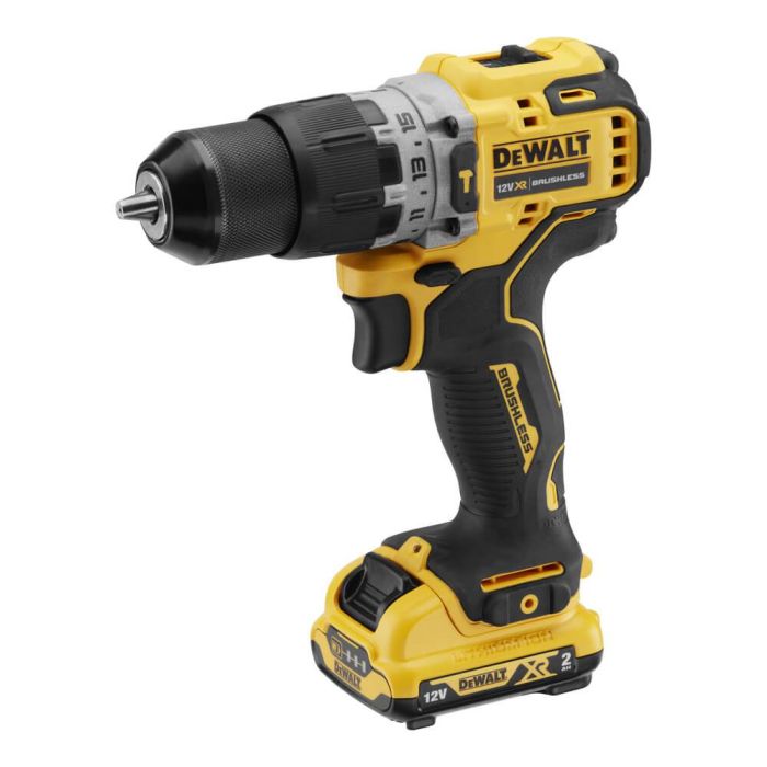 Дриль-шурупокрут ударний DeWalt XR Li-Ion 12В акб 2х2А·год 57.5Нм 425-1500об/хв патрон 10мм кейс 0.96кг