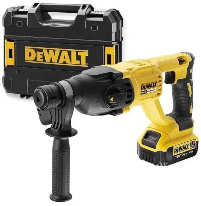 Перфоратор аккумуляторный DeWalt SDS PLUS бесщеточный 18В XR Li-Ion акб 1х4А·час 2.6Дж 0-5500уд/мин 0-1500об·мин 3 режима кейс 2.88кг