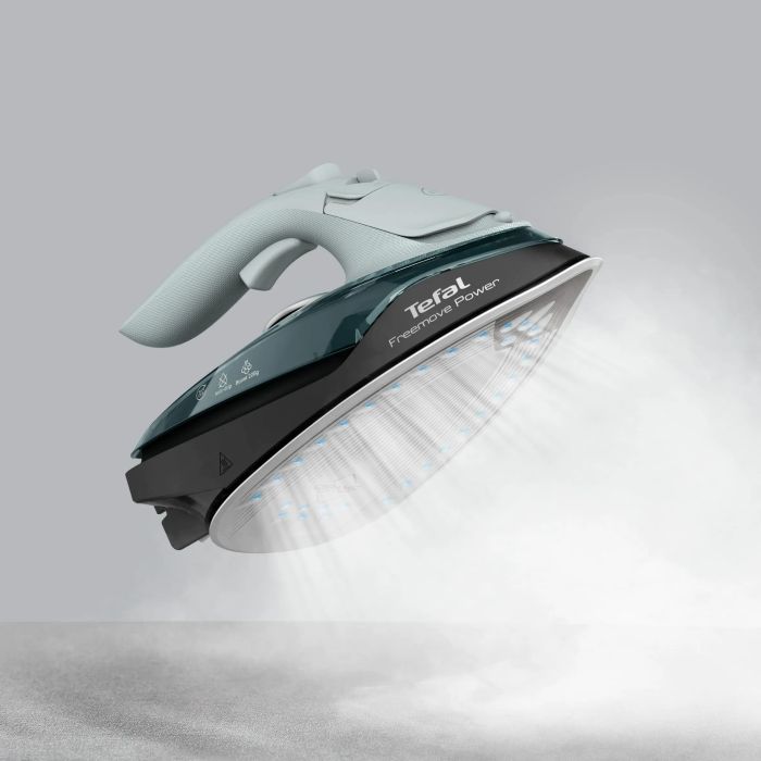 Утюг Tefal безпроводной Freemove Power, 2600Вт, 250мл, паровой удар -220гр, постоянный пар - 40гр, база для зарядки, авто выкл., керам. подошва, зеленый