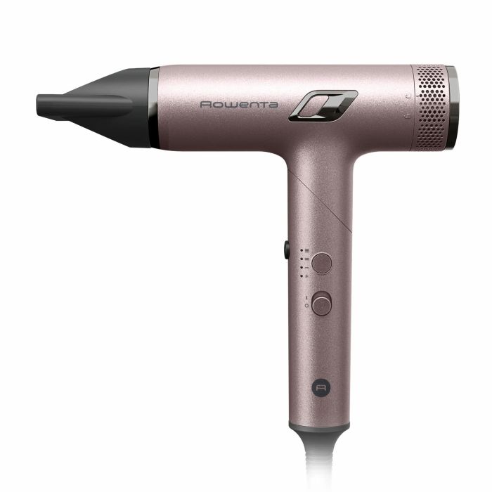 Фен Rowenta T-Shape Maestria Nano Foldable, 1700Вт, 3 режими, іоніз-я, хол. обдув, кейс, рожевий