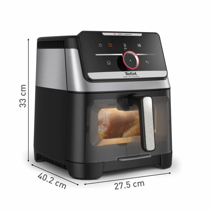 Мультипечь Tefal Easy Fry Silence XXL Smart Vision, 1800Вт, чаша-7л, сенсорное управл., пластик, черный