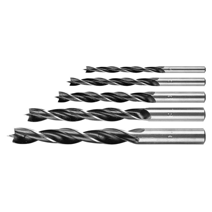 Набор сверл по дереву GRAPHITE спиральное 4-6,8,10мм 5шт