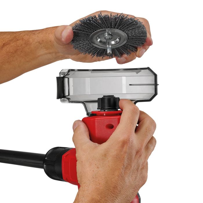Очищувач швів плитки Einhell Expert GE-CC 18/110 Li E-Solo 18В 1150-1500об/хв щітка 110мм телескопічна штанга 1.53кг без АКБ та ЗП