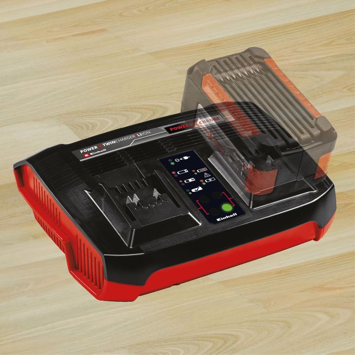 Зарядний пристрій Einhell Power X-Twincharger 2x18В 4А 0.87кг