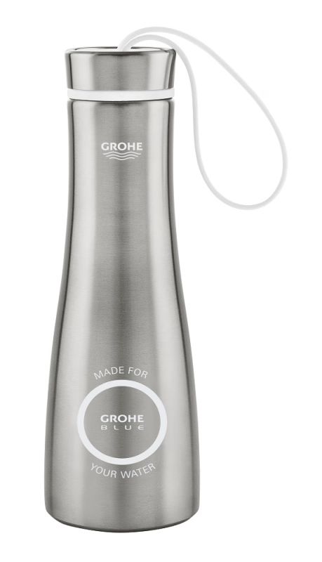 Пляшка для питної води Grohe Blue, нержавіюча сталь