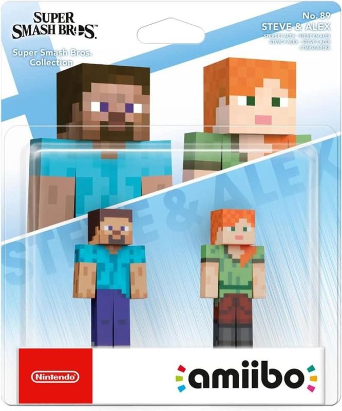 Фигурка Amiibo Minecraft Steve and Alex