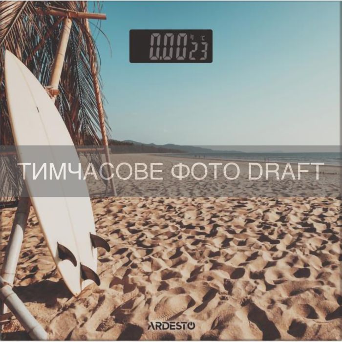Весы ARDESTO напольные  SURF, 150кг, AAAx2 в компл, стекло, многоцветные