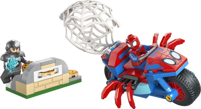 Конструктор LEGO Spidey Павук на мотоциклі проти Носорога