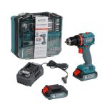 Шурупокрут-дриль ударний акумуляторний Konner&Sohnen KS ID20V-60 KIT 74 18В 1х2А·год 60Нм 0-450·0-1900об/хв LED-світло ЗП набір свердл і біт 74шт кейс 4.3кг
