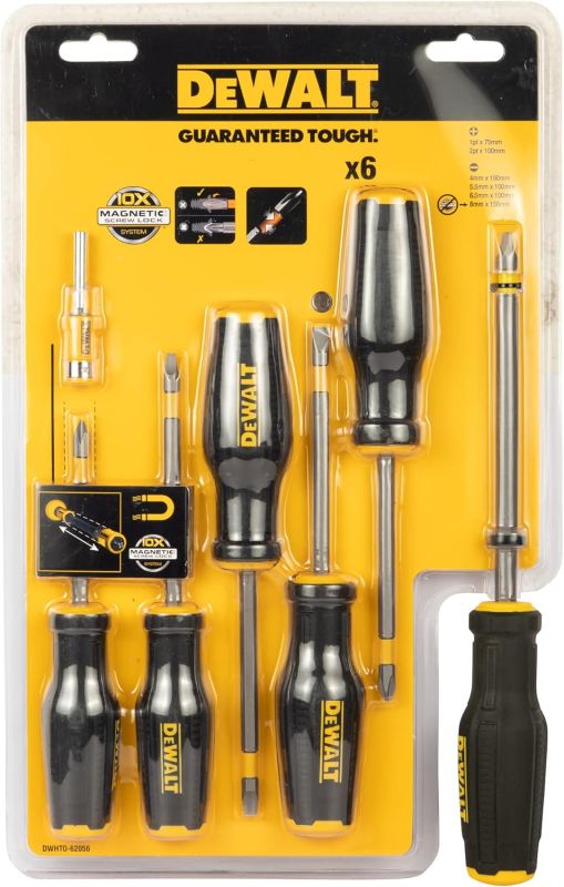 Викрутки DeWALT TOUGHSERIES MAX FIT, SL, PH, набір 6шт
