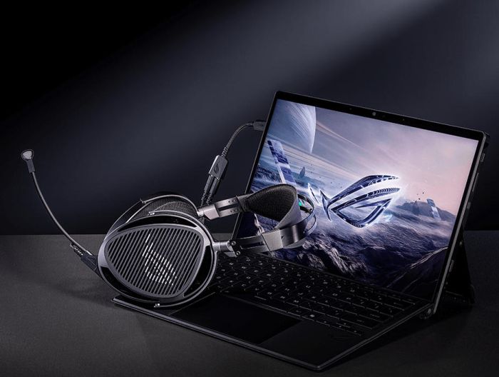 Гарнітура ASUS ROG Kithara, mini-jack/dual 3.5мм/4.4мм./6.3мм, 2м, чорний