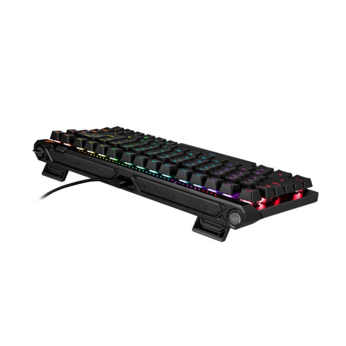 Клавіатура механічна ASUS ROG Falchion Ace 75 HE, 83key, HFX  V2 Magnetic Switches, USB-A, EN, RGB, чорний