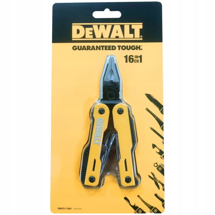 Мультитул DeWALT, 16 элементов, L=100 мм