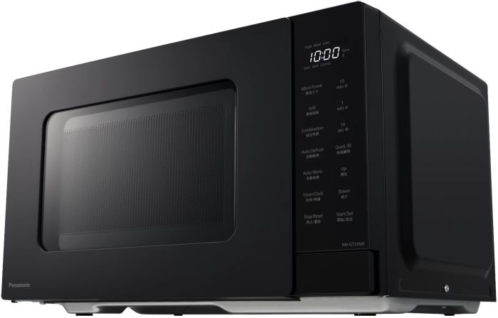Микроволновая печь Panasonic, 24л, 900Вт, гриль, ЖК дисплей 4 дюйма, черный