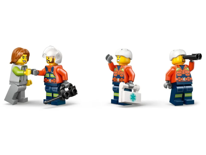Конструктор LEGO City Спасательный катер и вертолет береговой охраны