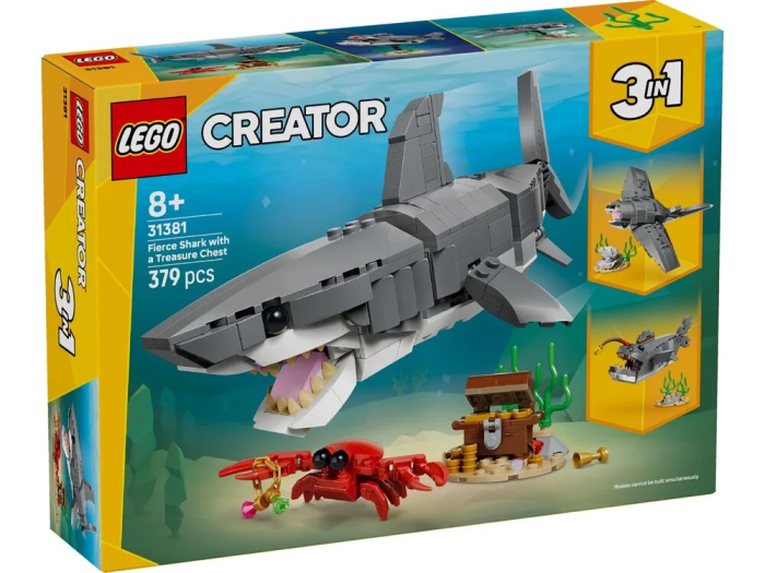Конструктор LEGO Creator Люта акула зі скринею скарбів