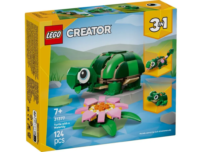 Конструктор LEGO Creator Черепаха с цветком водяной лилии