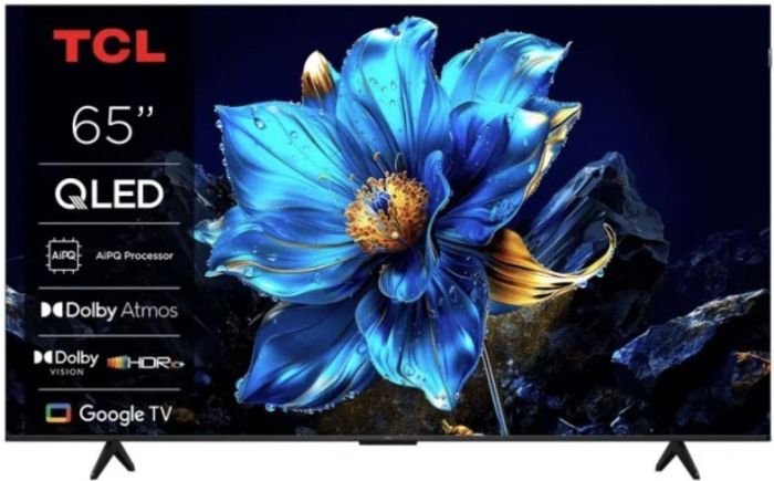 Телевизор 65" TCL QLED 4K 60Hz Smart Google TV Black