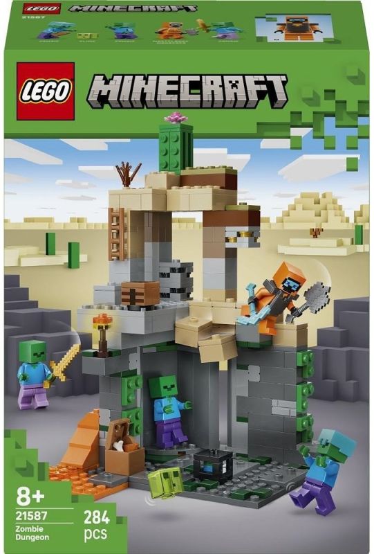 Конструктор LEGO Minecraft Подземелье зомби