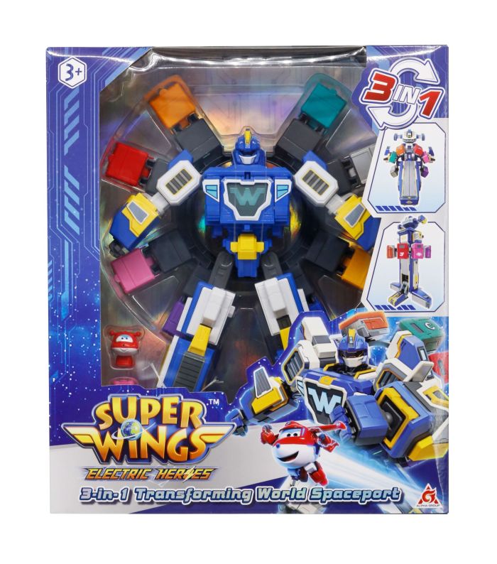 Игровой набор Super Wings Transforming Всемирный космодром 3в1