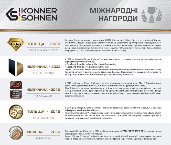 Генератор дизельный Konner&Sohnen KS 16-1E 230В 16/15кВт АВР(ATS) электростартер 360кг