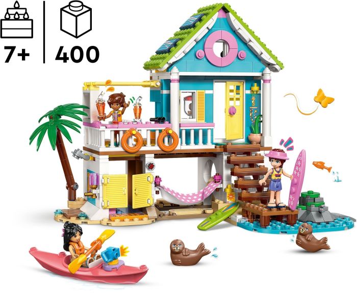 Конструктор LEGO Friends  Пляжный домик с морскими котиками